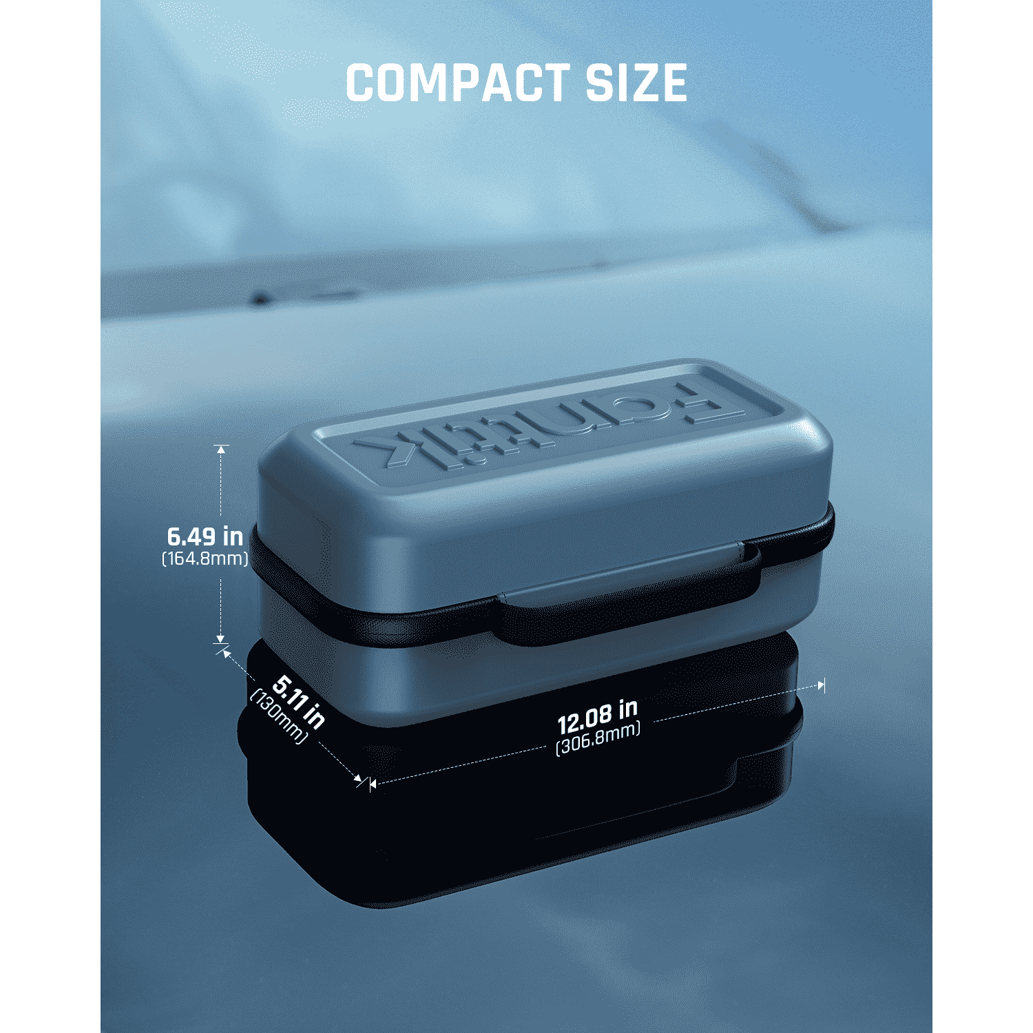 There are 3 separate areas for placing charging adapter, cable & battery clamps, and 1 area for jump starter, and the protect case keeps all the parts neat and tidy in one space.