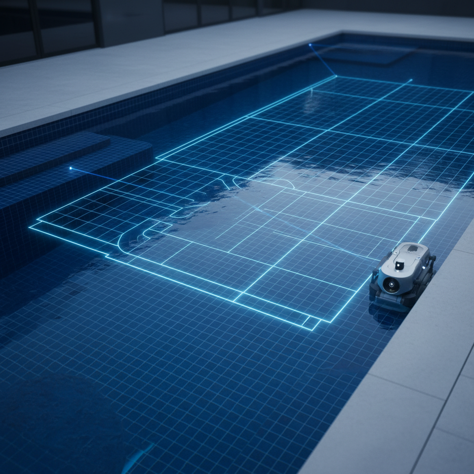 Intelligent Navigation: How Robotic Cleaners Map Pool Floors