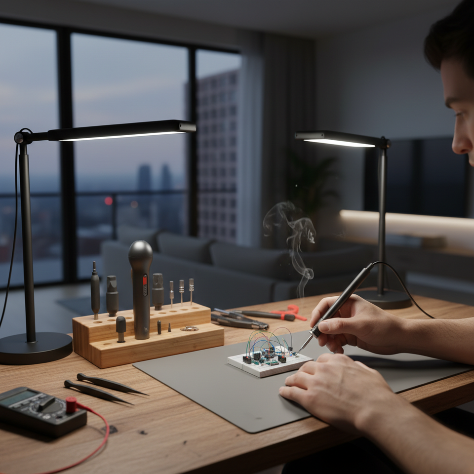 Optimizing Desktop Lighting for High-Precision Maker Projects