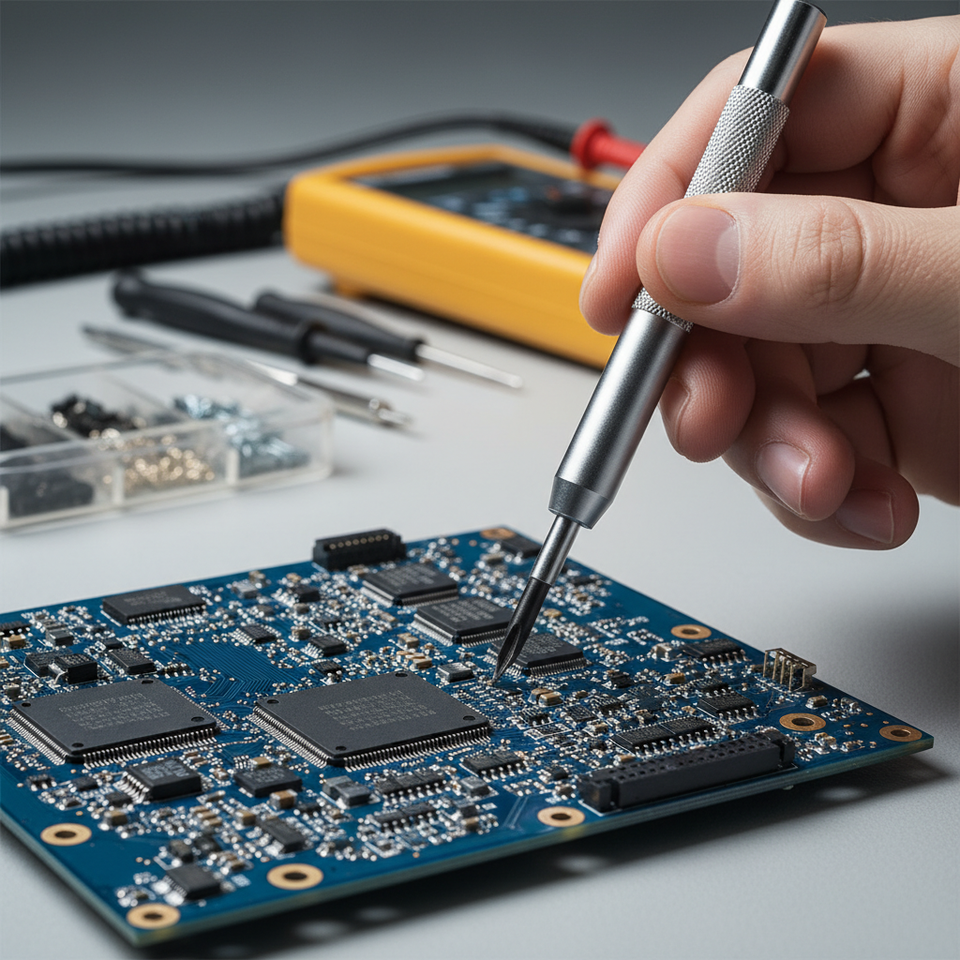 The Impact of Magnetic Tips on High-Density Circuitry