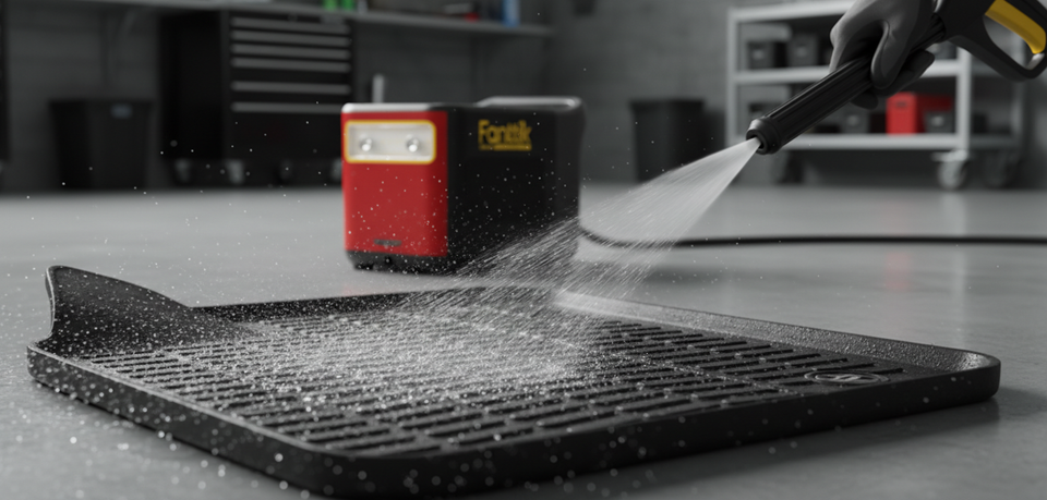 Fixing Visual Streaking on High-Pressure Cleaned Floor Mats