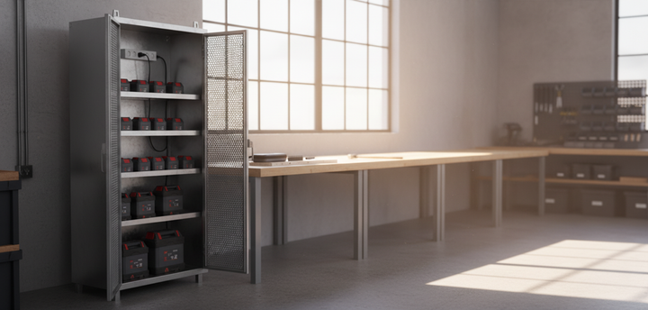 Selecting Locked Charging Cabinets for High-Output Batteries