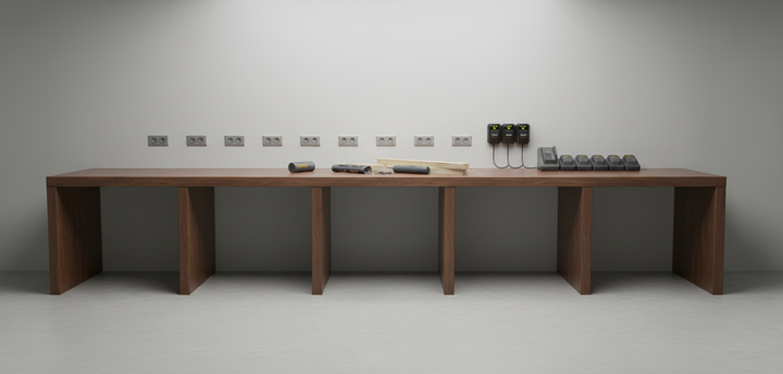 Designing a Logical Power Layout for Modern Cordless Workshops