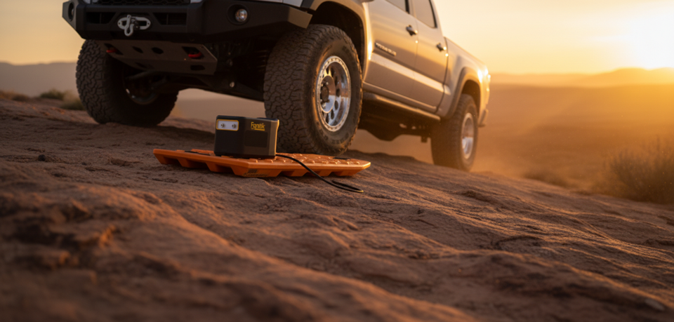 Staging Your Air-Up: Safe Inflator Placement in Rough Terrain