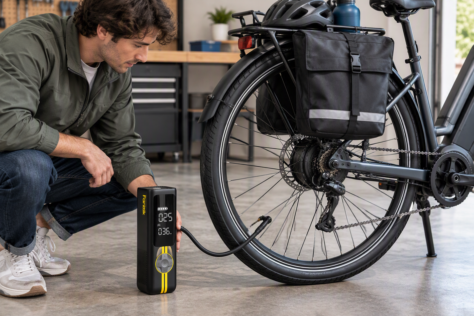 Electric Commuter Bike Tire Pressure: Factoring in Rear Hub Motor and Battery Weight