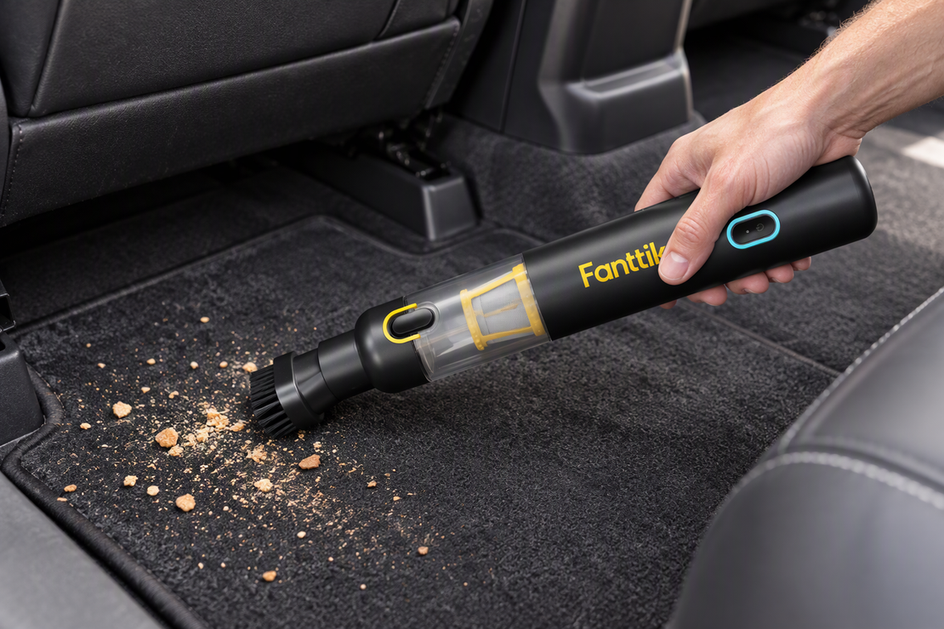 Car Vacuum or Air Duster for Cleaning a Vehicle Interior?