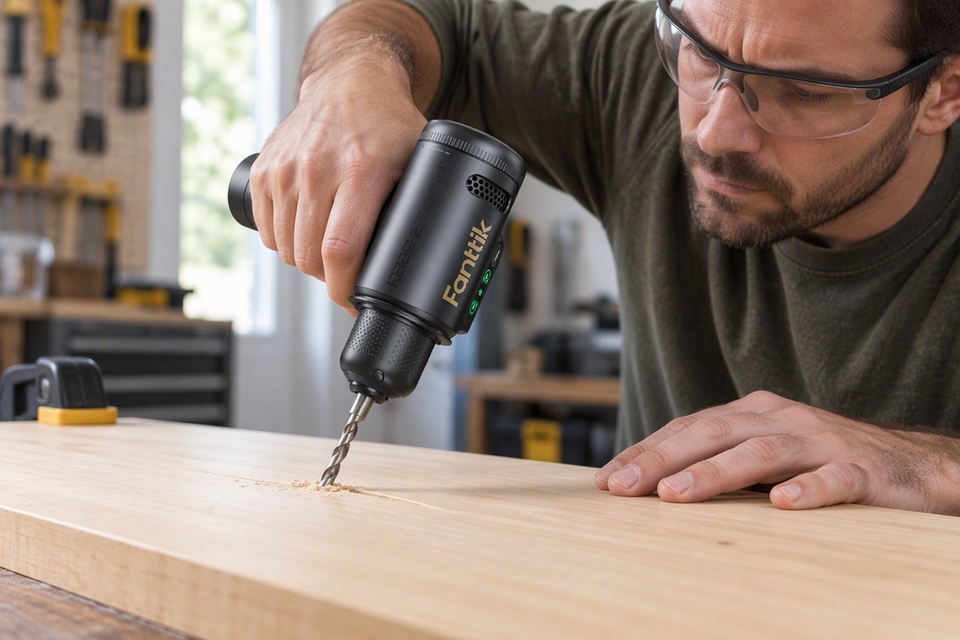 Why Does a Drill Bit Walk Across the Surface?