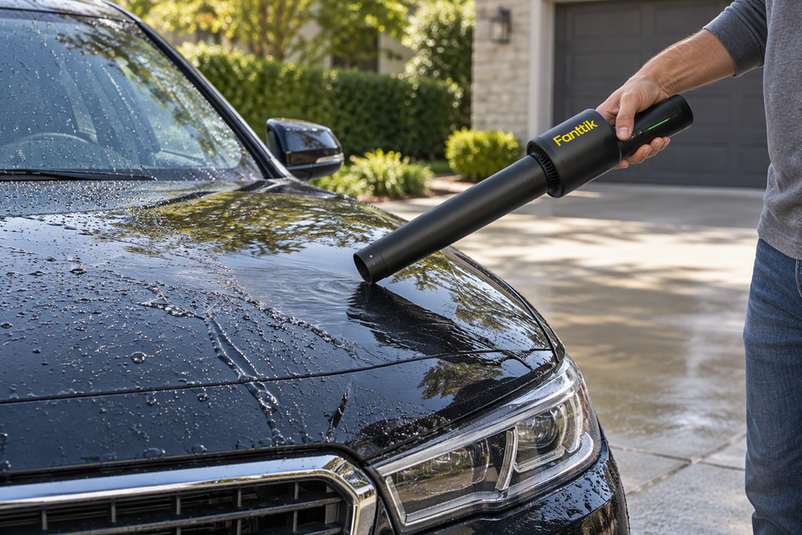 How to Dry a Car With a Blower Without Blowing Dirt Across the Paint