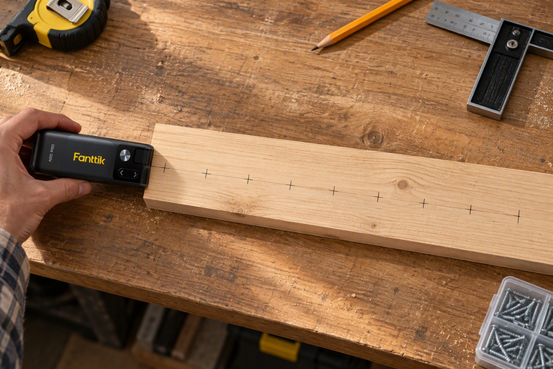 How to Lay Out Evenly Spaced Holes With a Laser Measure and Drill
