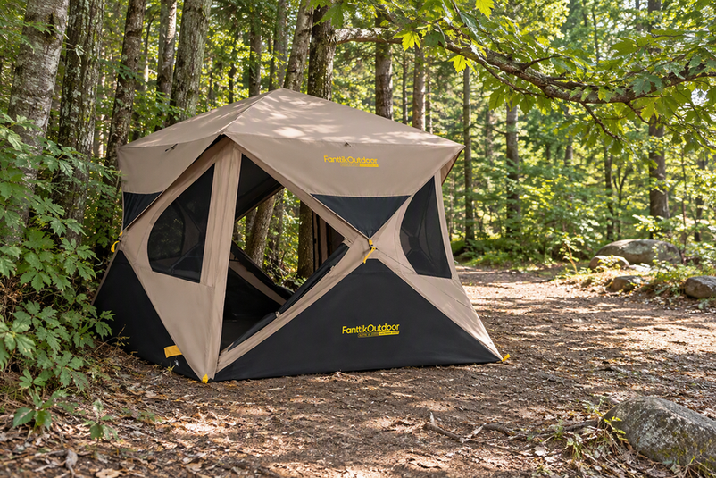 Instant Tent or Cabin Tent for a Campsite With Limited Clearance?