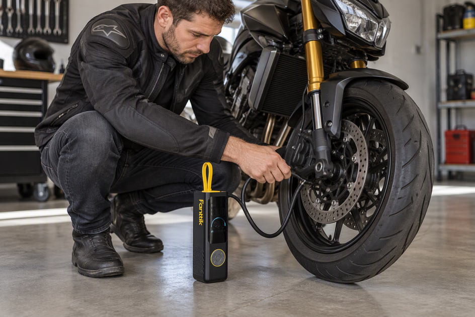 Motorcycle Tire Pressure Checks: How 2 PSI Differences Alter Handling and Cornering Grip