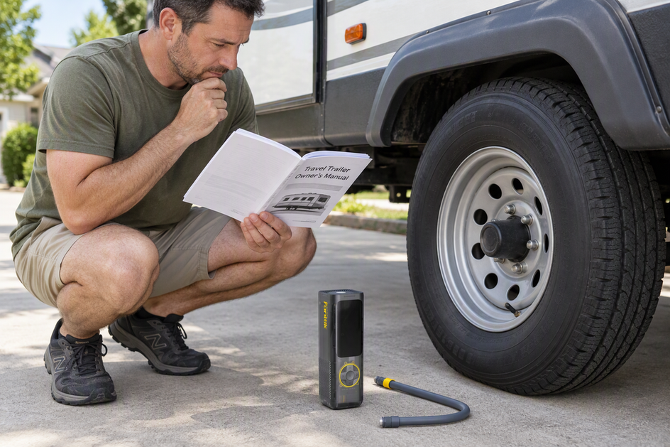 Can a Portable Tire Inflator Fill Trailer Tires? PSI Limits and Duty Cycles Explained