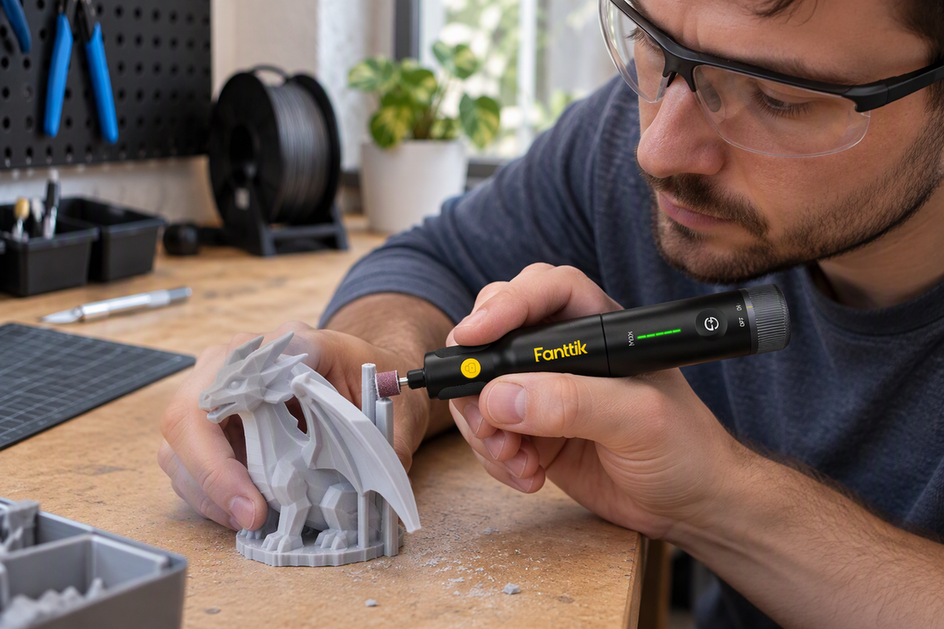 When Should 3D-Print Cleanup Switch From a Rotary Tool to Hand Sanding?