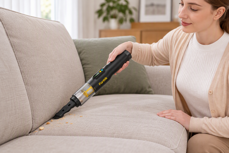 How to Vacuum Crumbs From Upholstery Seams Without Stretching the Fabric