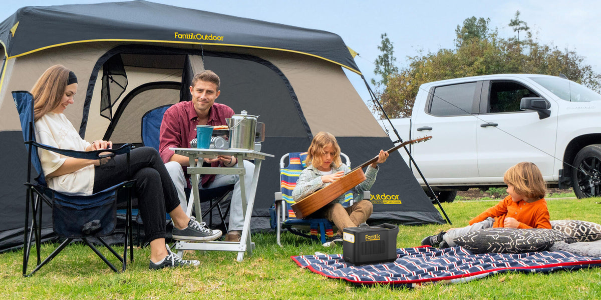 FanttikOutdoor Tenda Cabina Istantanea 8 Persone – Montaggio In 60 Secondi, 2 Porte
