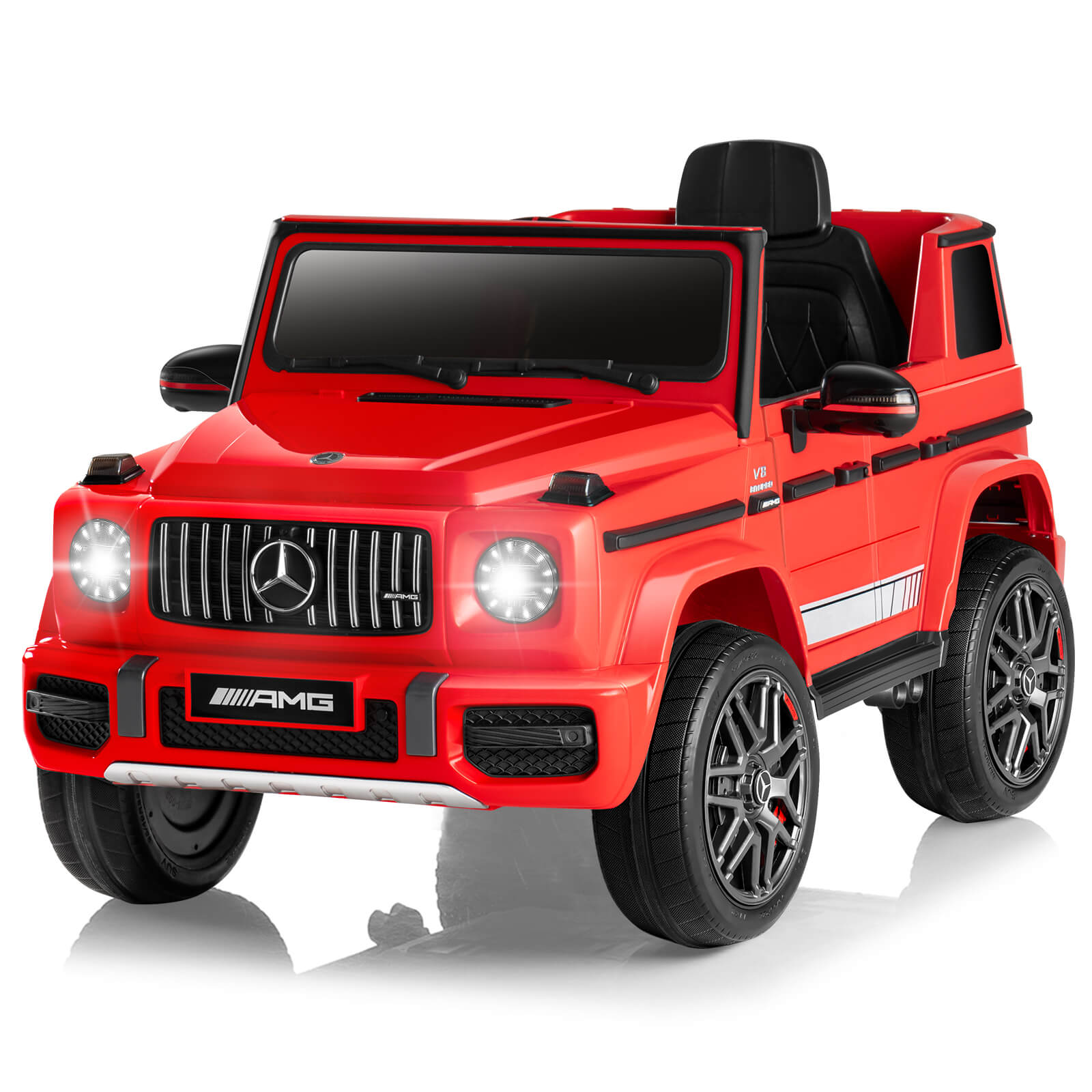 12V 10Ah Plus Size Licensed Ride on Car for Kids Ages 3-7, Electric Vehicle Ride on Toys w/Parent Remote, Wireless Music, Suspension System, Ideal Gift to Kids-AMG G63 Max