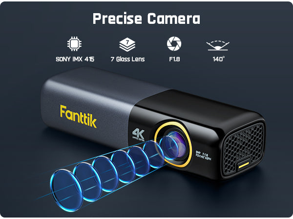  Fanttik C8 APEX Dash Cam, 4K UHD Dash Camera Front for Cars,  Built-in 128G eMMC, Super Night Vision, Smart APP & Voice Control, 5G WiFi  GPS, Emergency Lock & Capture, 24H