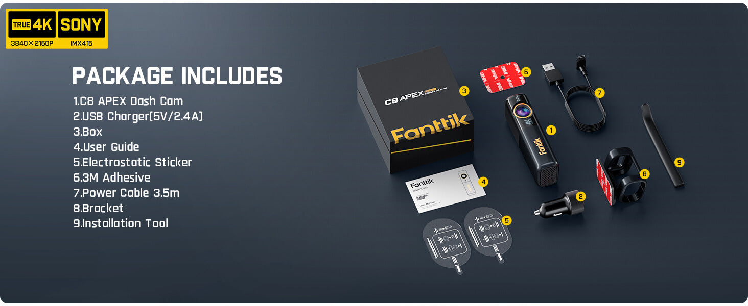 Fanttik JY55L Intelligent Hardwire Kit for C8 APEX Dash Cam