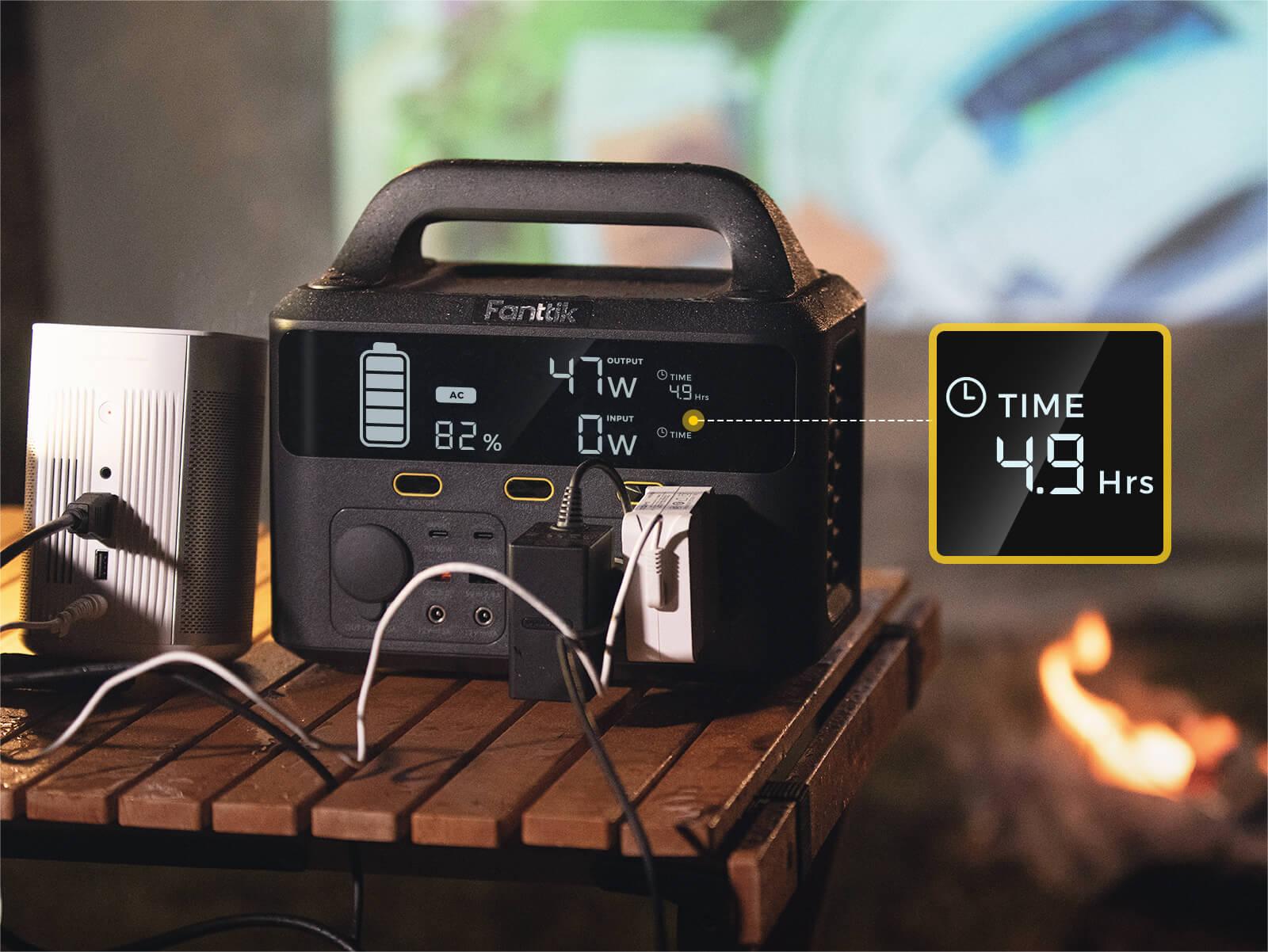 Fanttik EVO 300 Portable Power Station, 299Wh Backup Power Supply