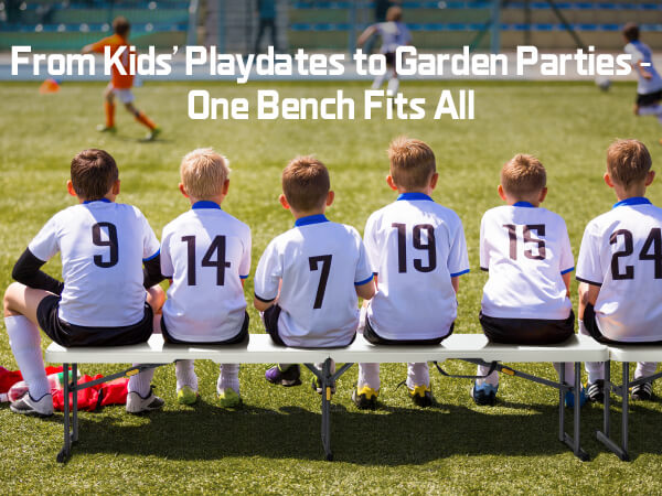 FanttikOutdoor 6ft Plastic Folding Bench with Safety Lock Carrying Handle, Portable Indoor Outdoor Bench for Party, Dining, Camping, Garden, Soccer Activities, No Assembly, 1 Pack, White Zeta I6 Pro