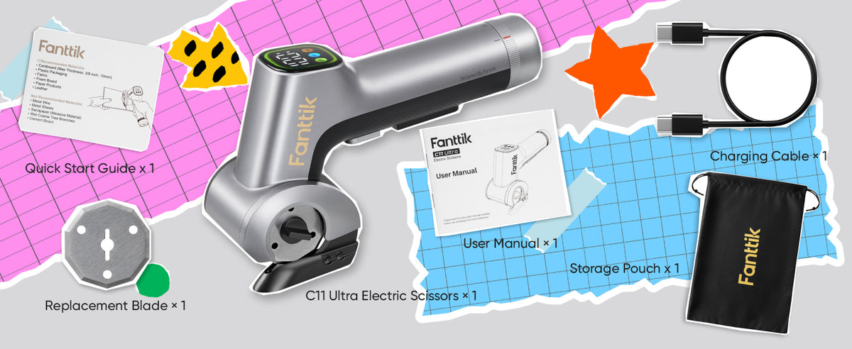 C11 Ultra Electric Cardboard CutterPacking List