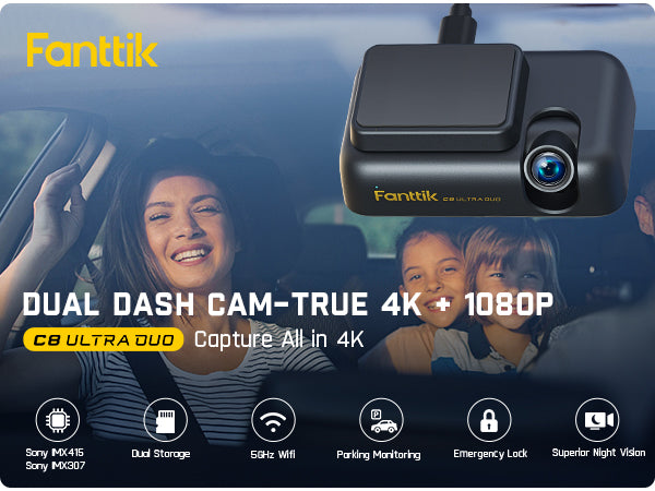 PERFECT FRONT CAMERA! Fanttik C8 Apex Dash cam 4K REVIEW 