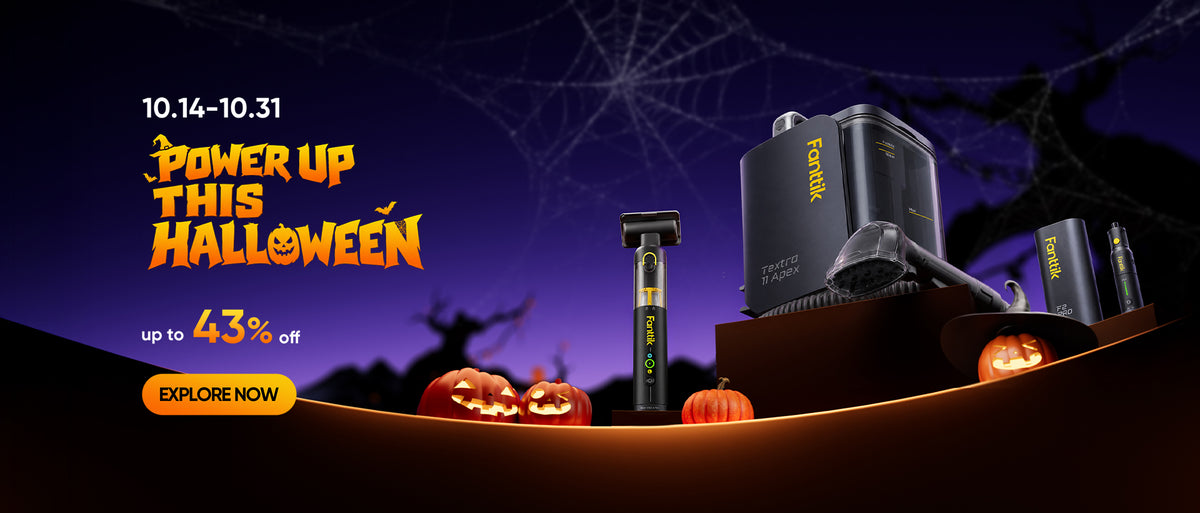 Fanttik is having a Halloween promotion banner from October 14th to 31st, offering discounts of up to 43%.