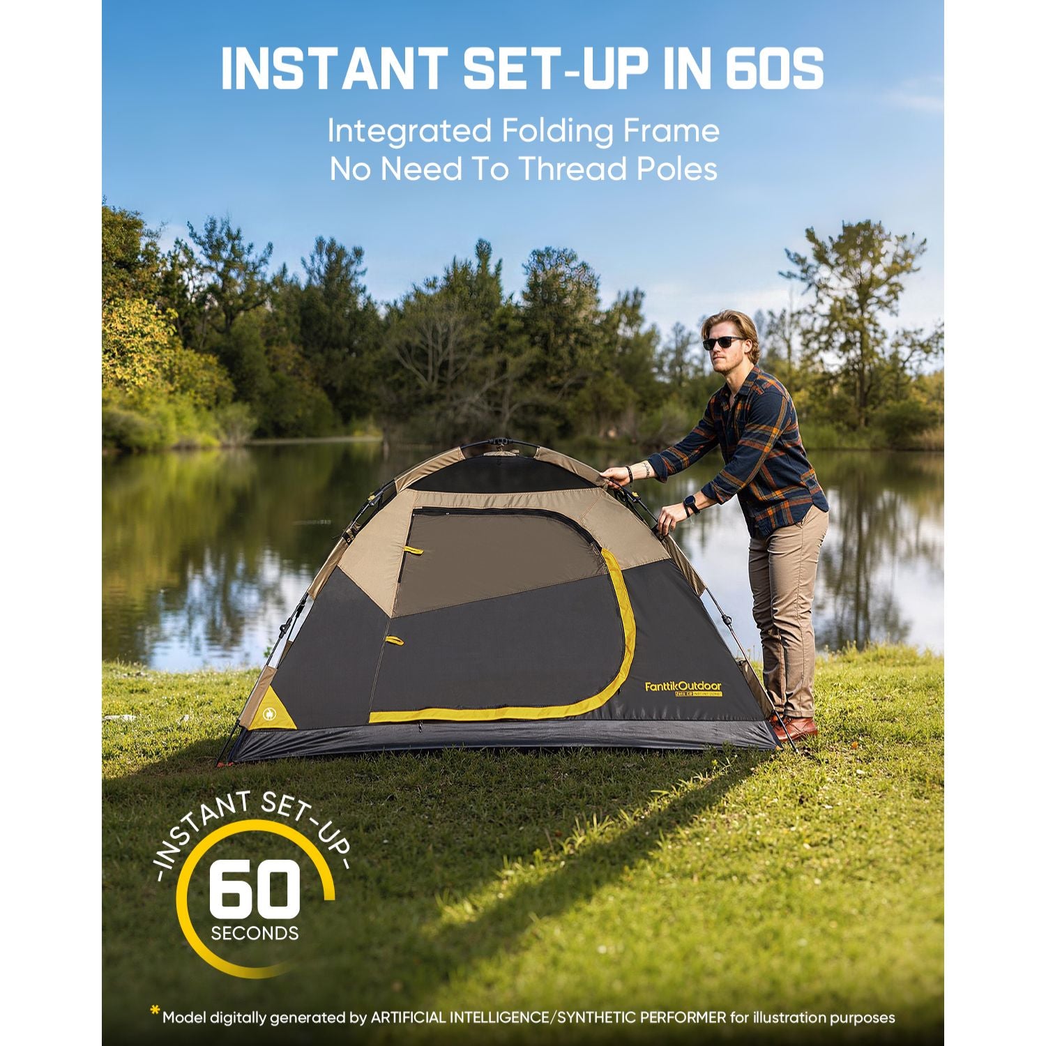 FanttikOutdoor Zeta C2/C3/C4 Camping Tent-Dome Tent