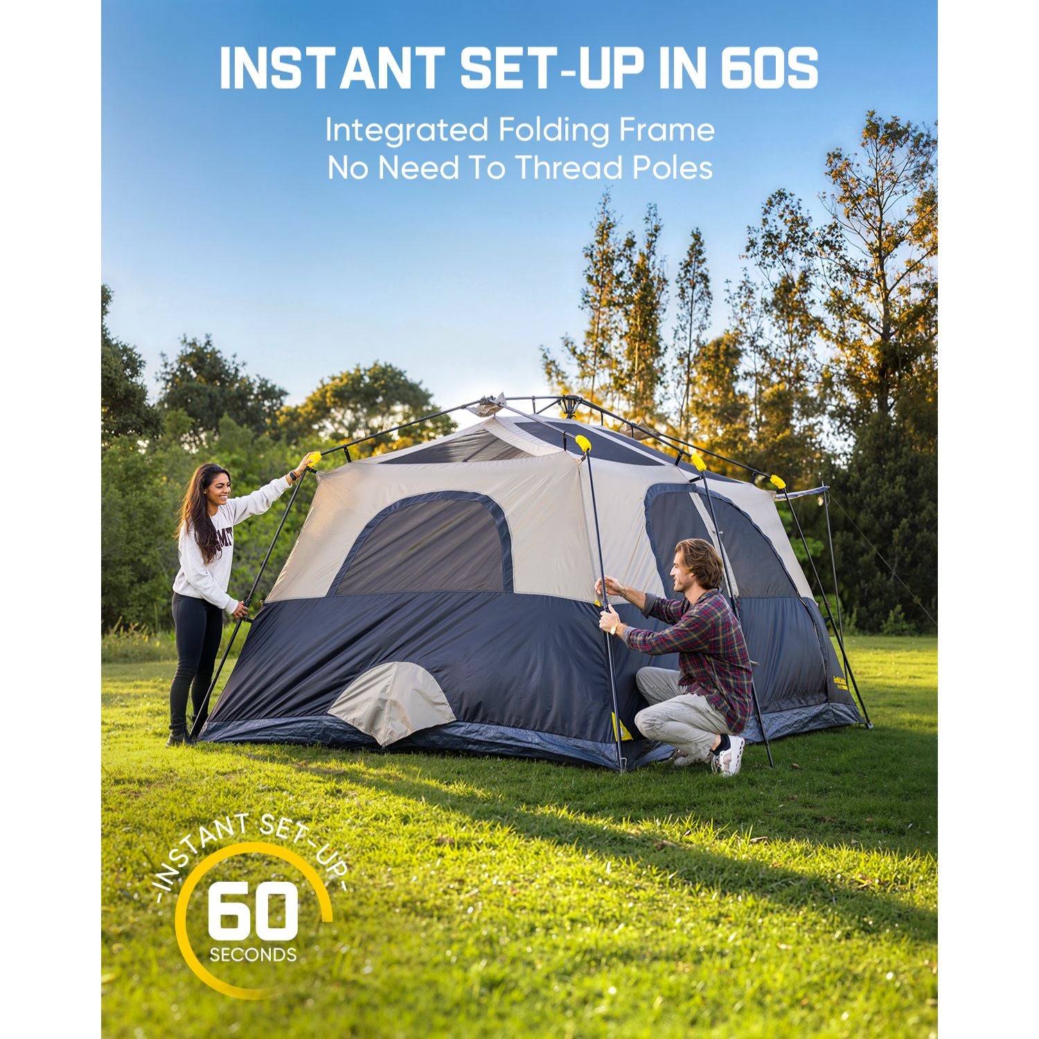 FanttikOutdoor Zeta C8/C10 Apex Camping Tent-Instant Tent