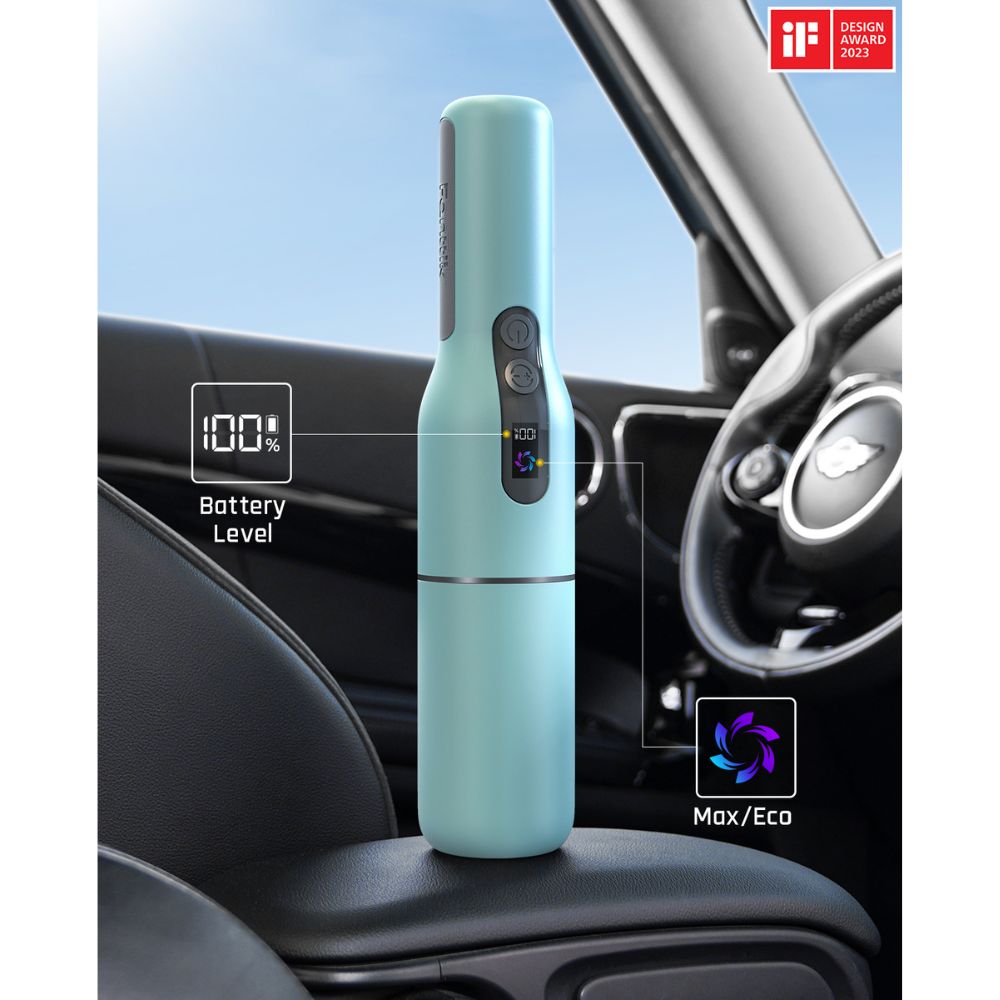 Fanttik Slim V7 Pocket Cordless Car Vacuum, 1 Lb,11000Pa Powerful Suction Handheld Vacuum Rechargeable, Type-C Fast Charging, RobustClean Mini