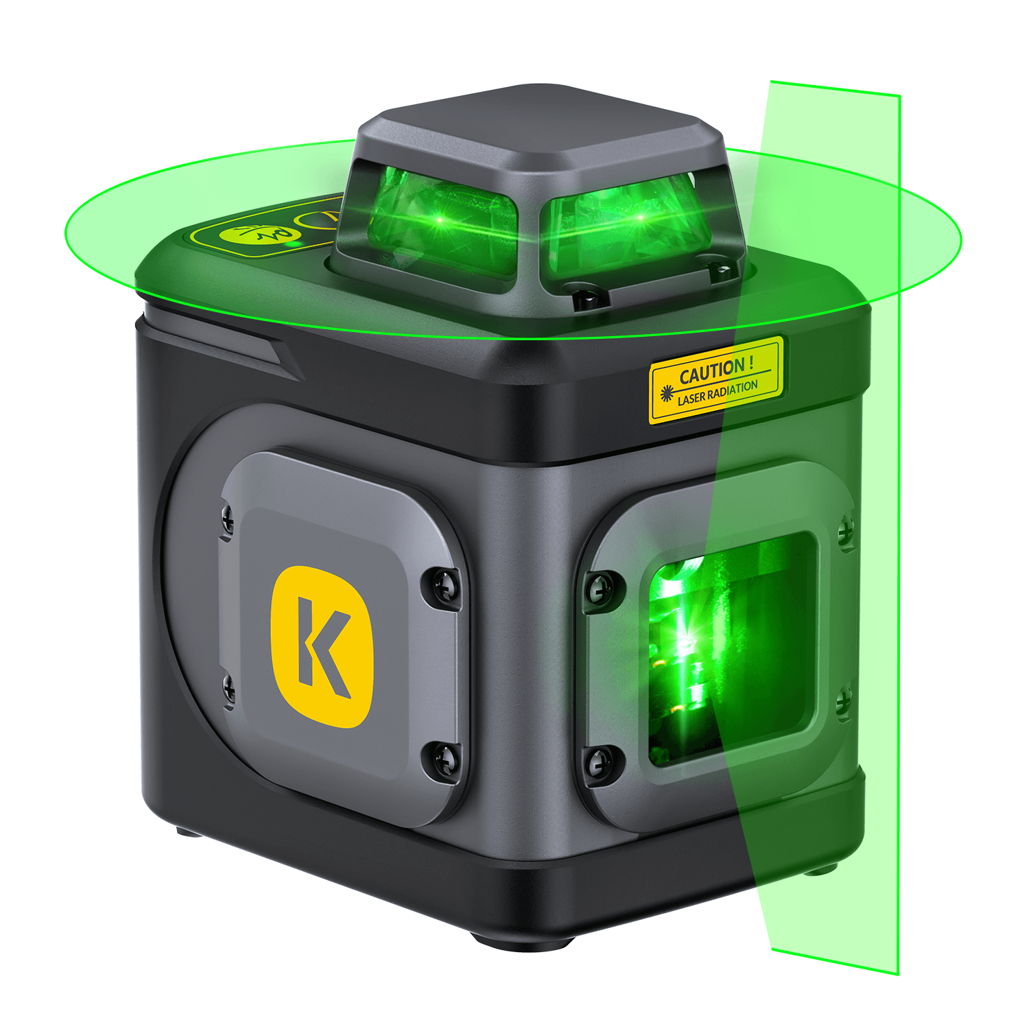 Fanttik D5 Laser Level 360°, Self-Leveling Green Cross Line Laser 100 ft, 4000 mAh Rechargeable Battery, Magnetic Bracket, for Picture Hanging and Renovation