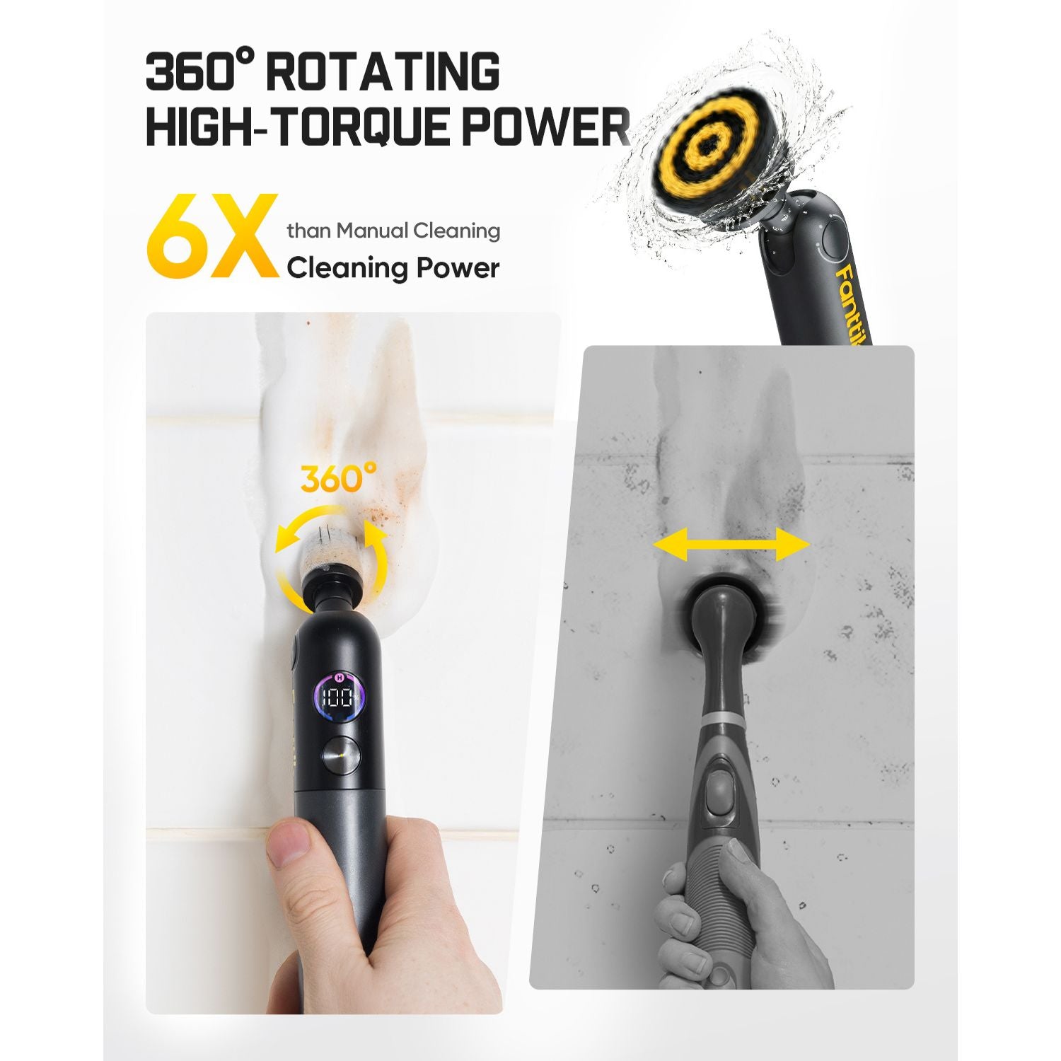 Fanttik Flip G10 Nano HomeCare Cordless Electric Spin Scrubber