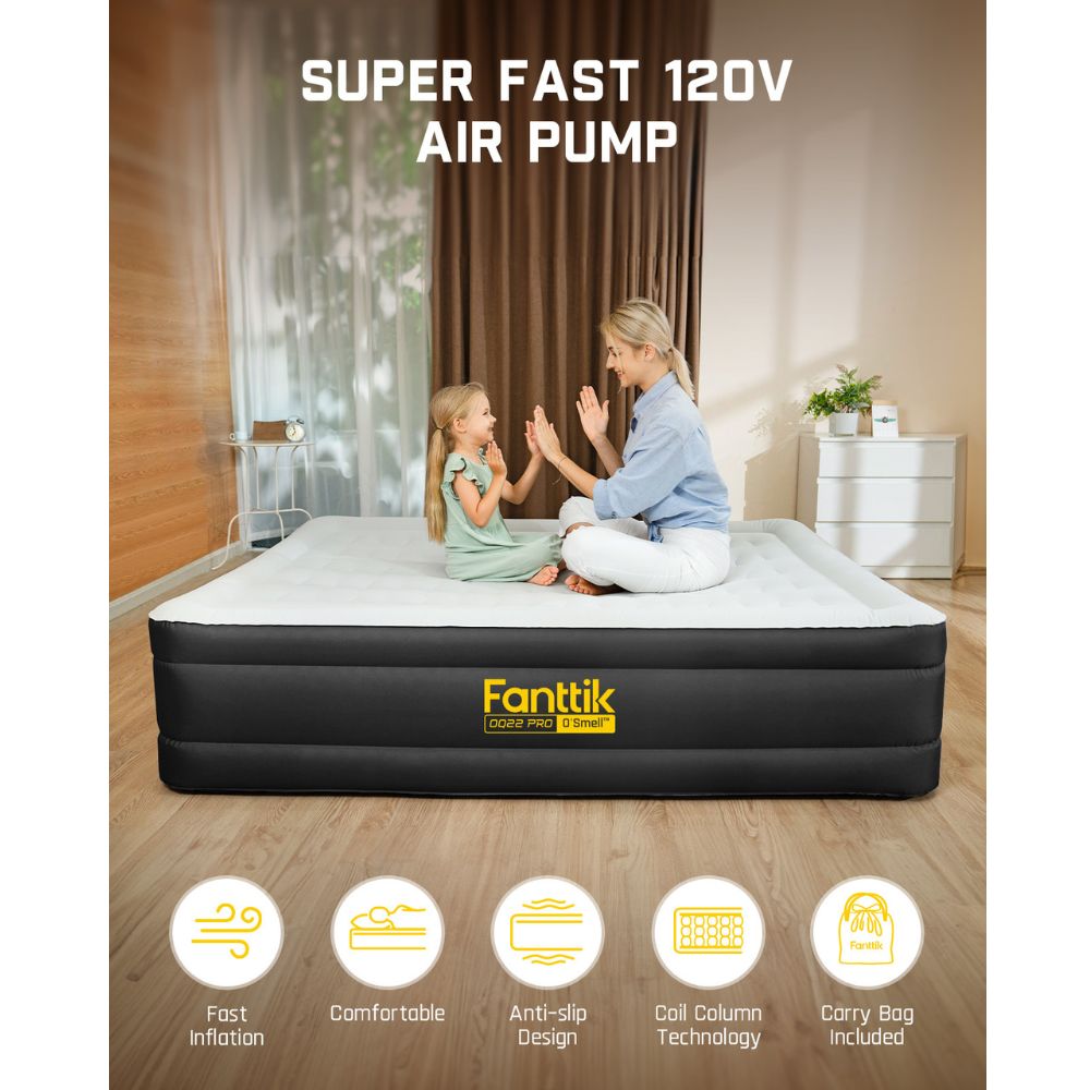 Fanttik OQ22 Pro 22 Inches O Smell PVC Air Mattress Black