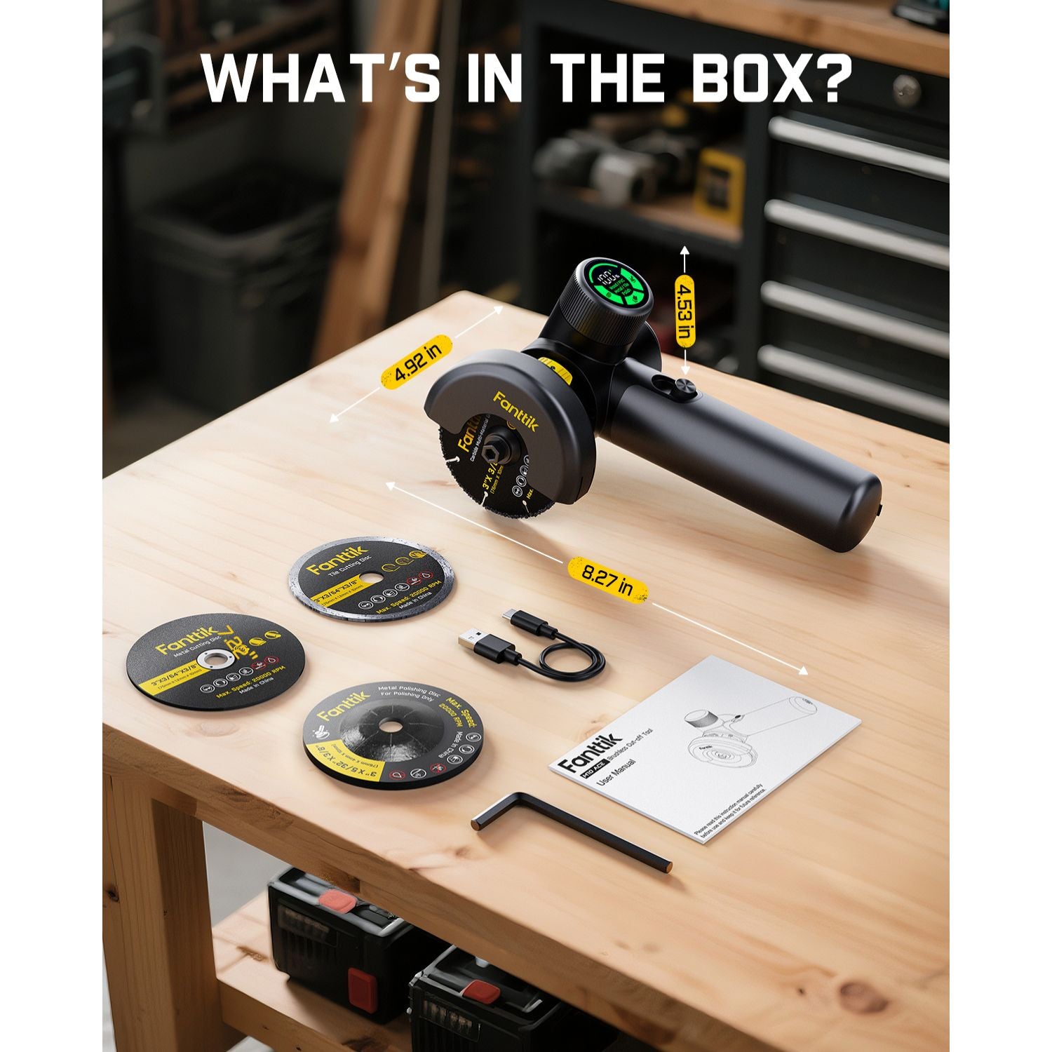 Fanttik M10 ACE Cordless Angle Grinder