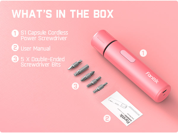 Fanttik NEX S1 Capsule 3.7V Cordless Screwdriver