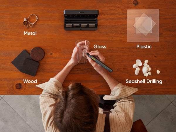 Fanttik F2 Master Eng Engraving Pen, Cordless Rotary Tool Kit with 5 Variable Speed, Rechargeable Engraver Pen with 20Pcs Bits for Metal, Wood, Glass, Plastic, Portable for Artists & DIYers