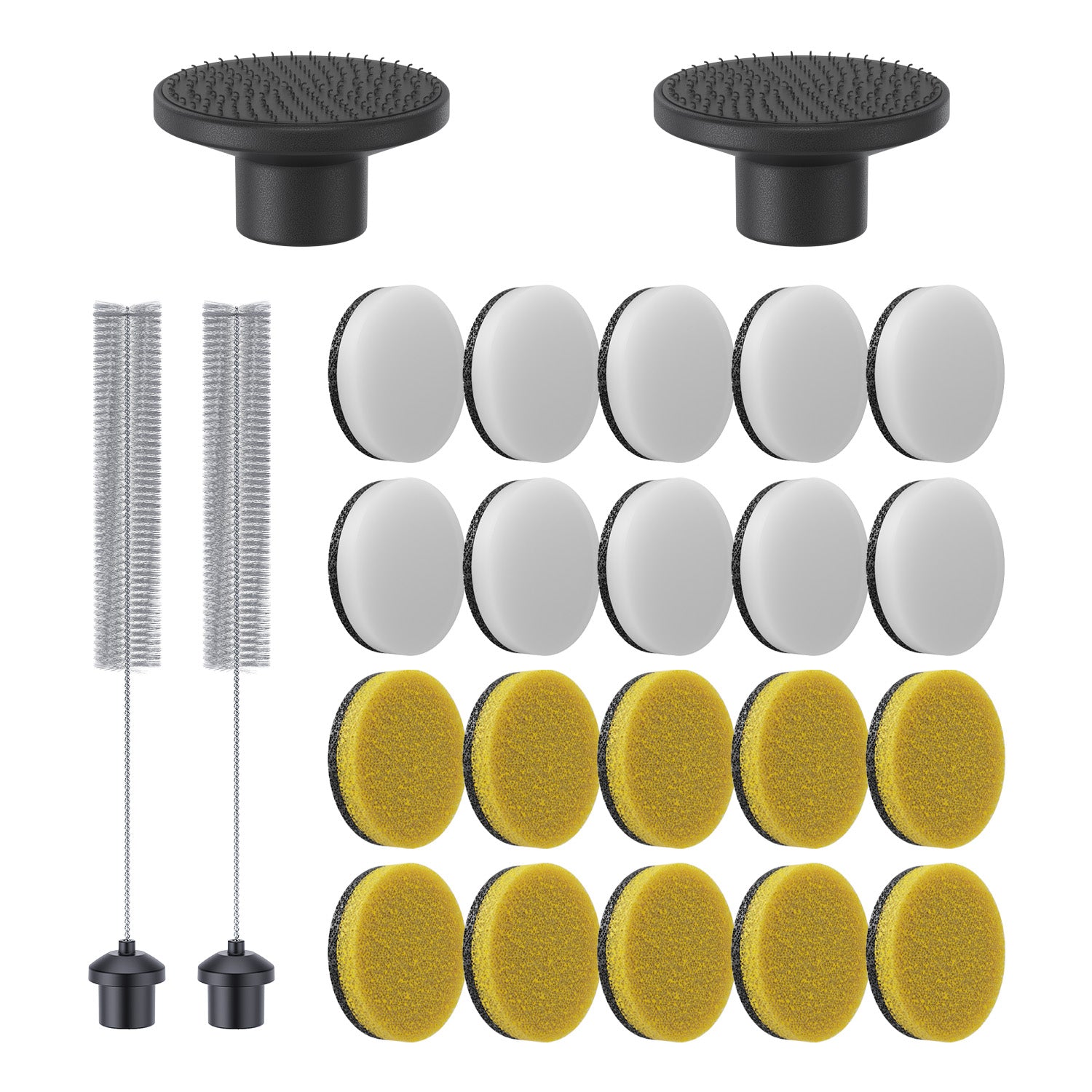 Fanttik 24-in-1 Brush Head Set, designed for deep cleaning in grout, tiles, sinks, crevices, and more—perfect for tackling a variety of tough cleaning tasks