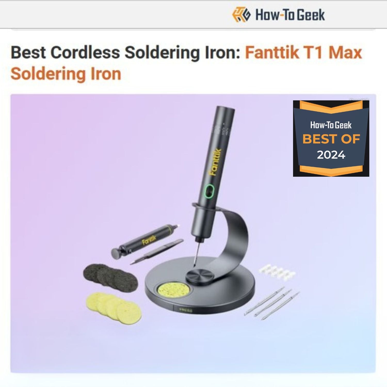 How-To Geek: Best cordless soldering iron