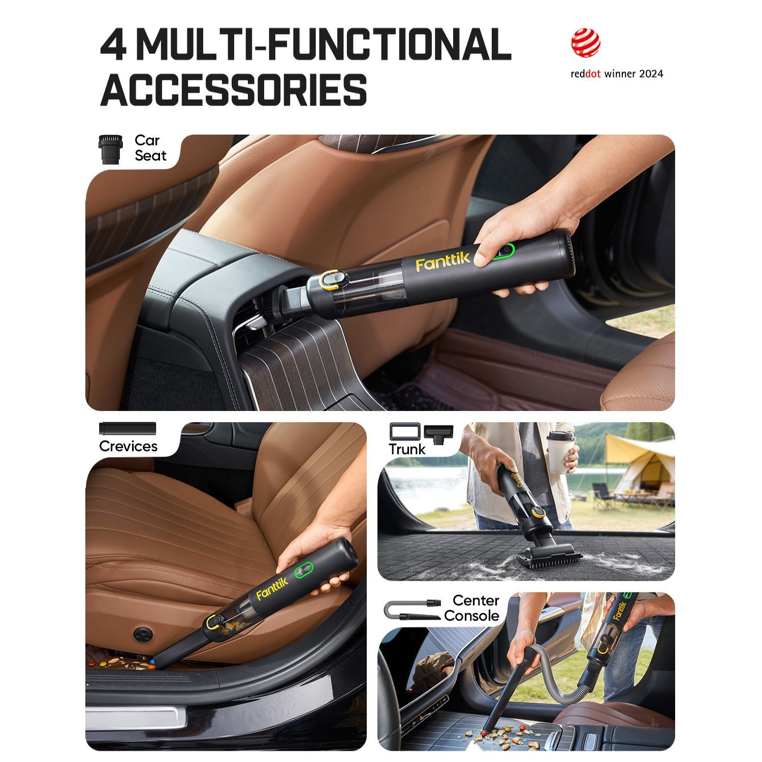 Fanttik V8 Mate Cordless Car Vacuum - Powerful & Efficient