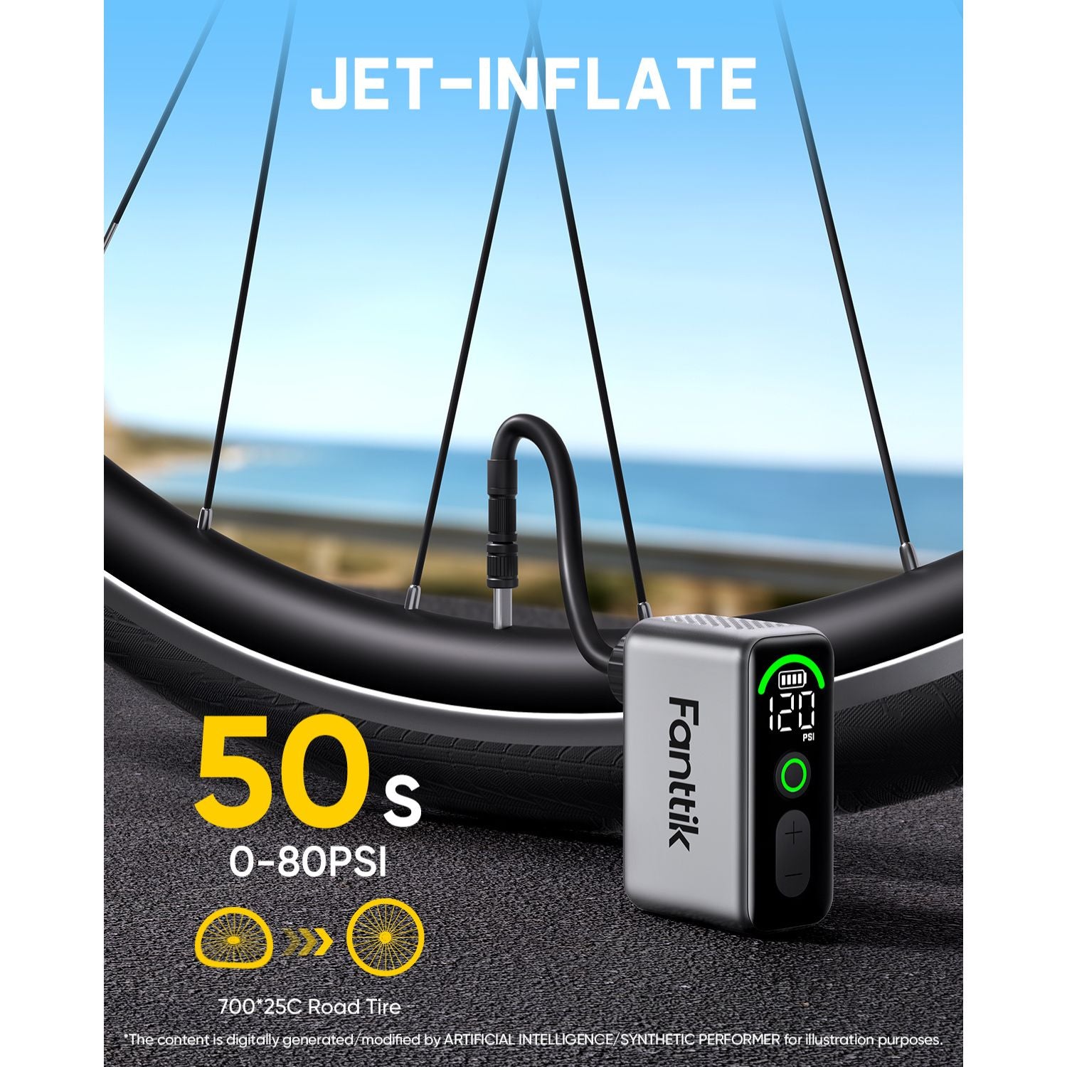 Fanttik Electric Tiny Bike Pump