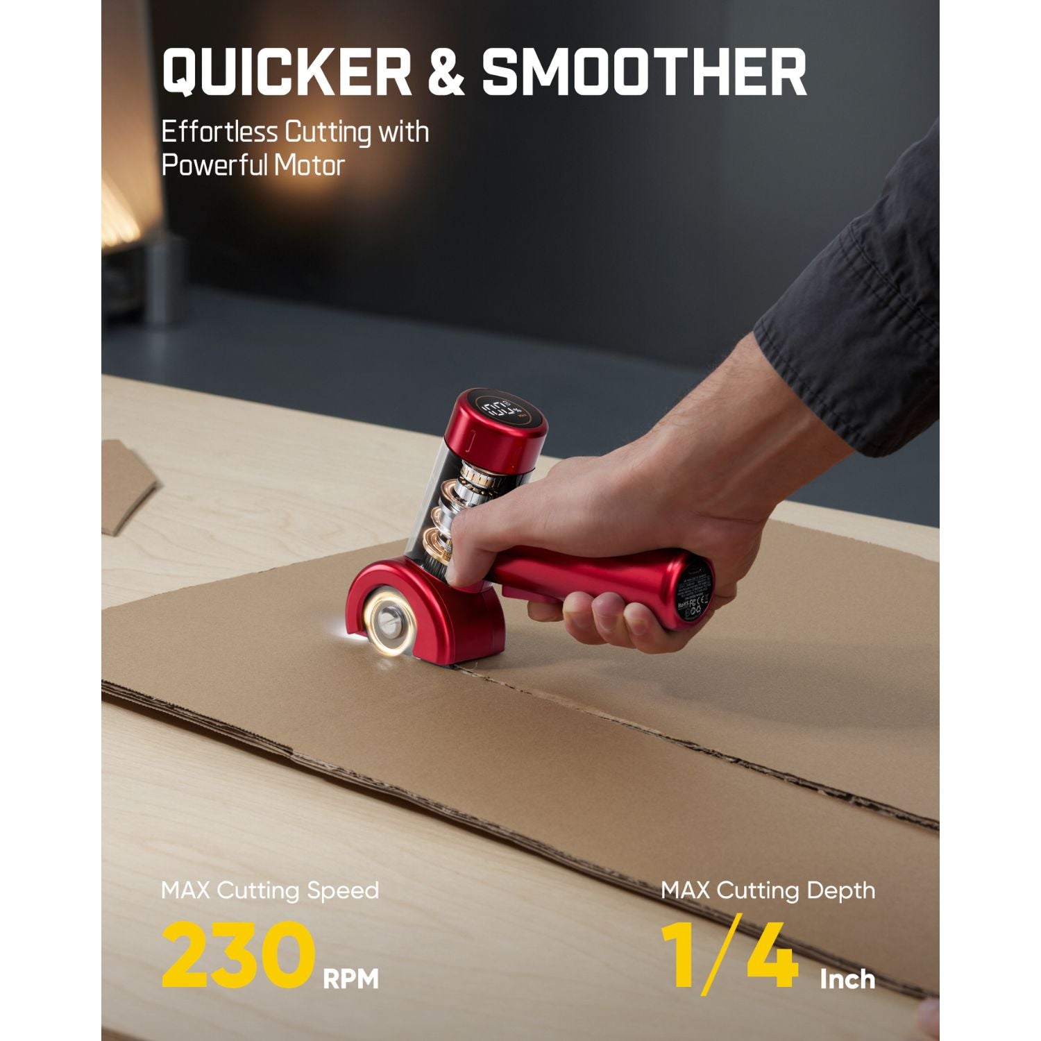 Fanttik C8 Nano Cordless Electric Scissors-Red