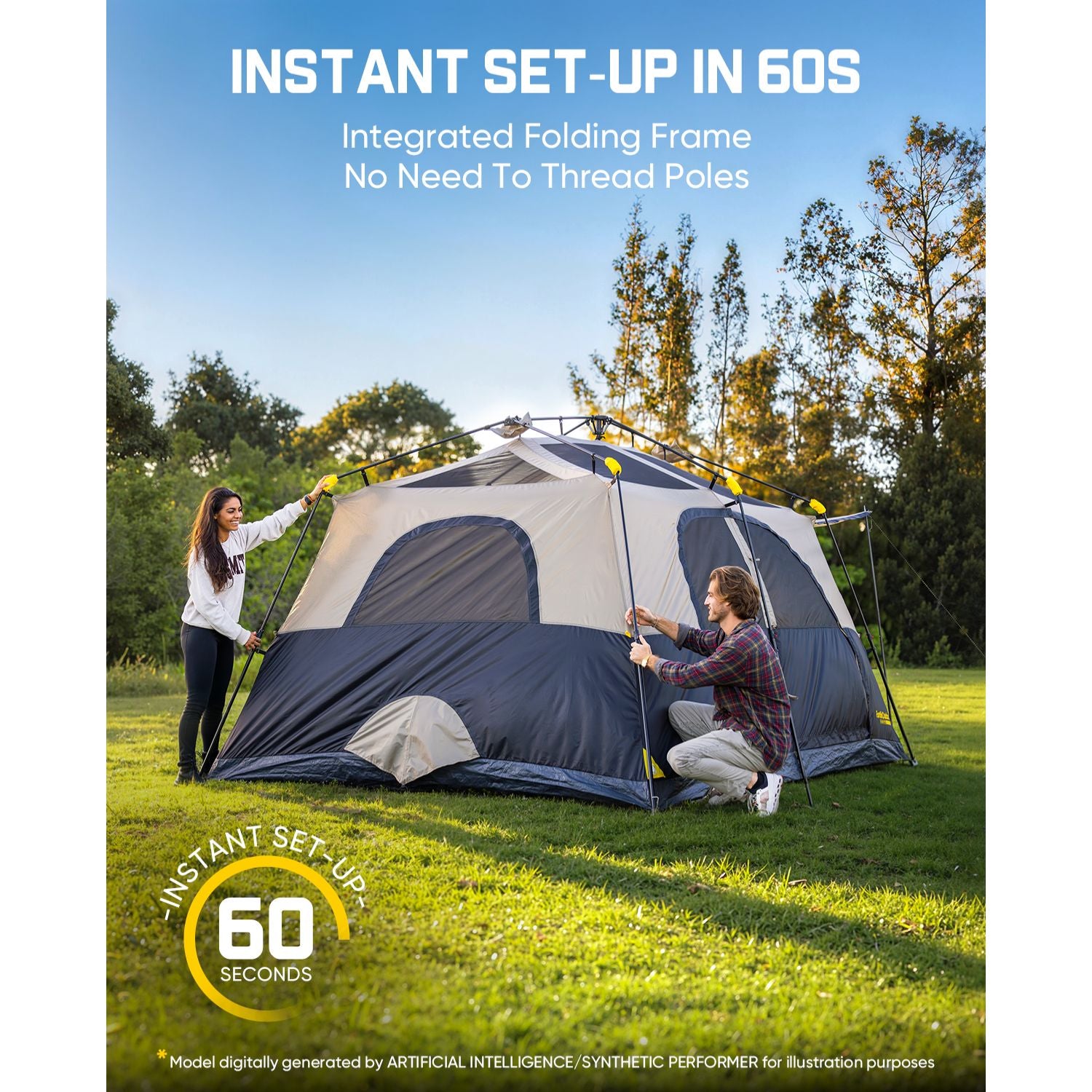 FanttikOutdoor Zeta C8/C10 Apex Camping Tent-Instant Tent
