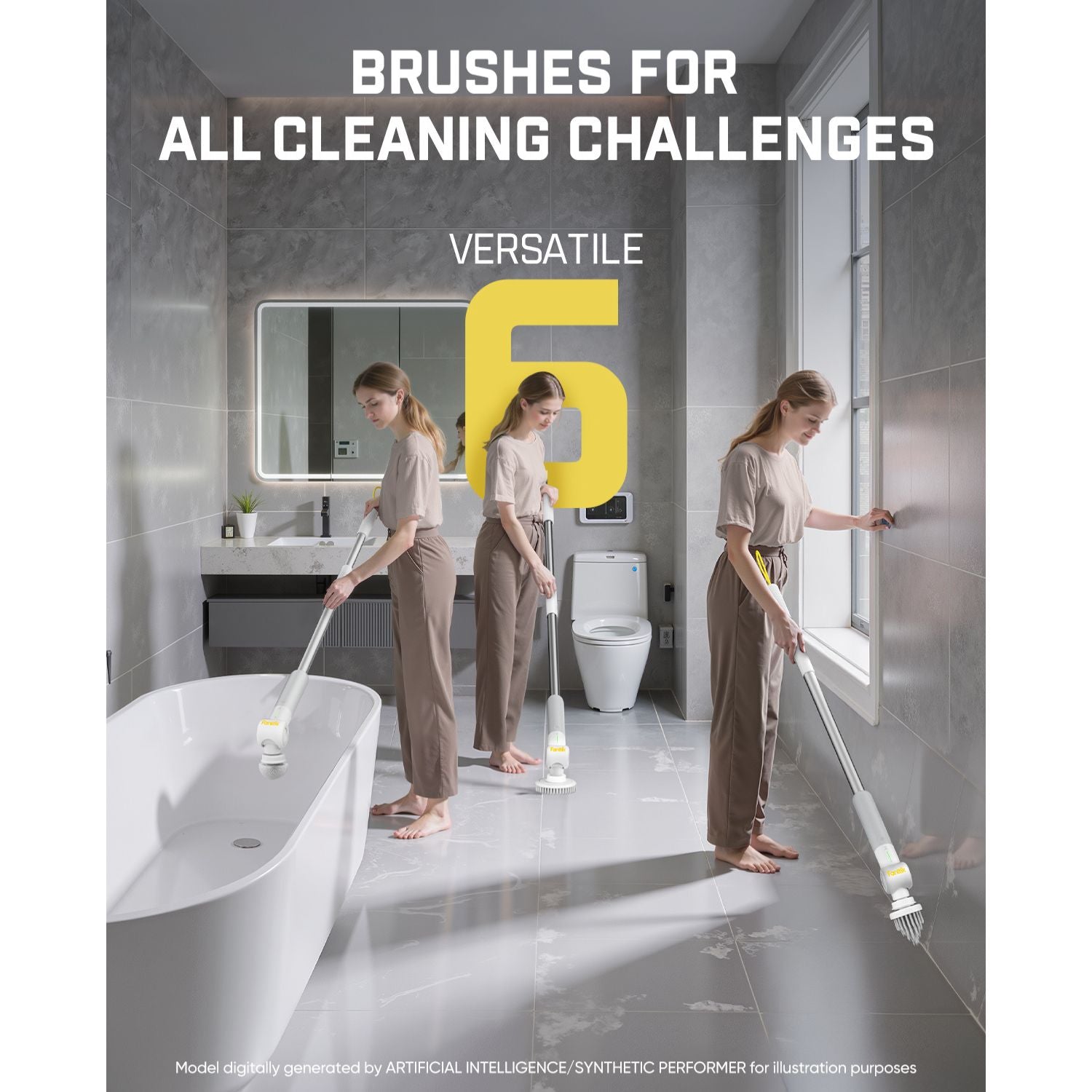 ボニックPro Fanttik G9 Pro Electric Scrubber - Extendable Handle