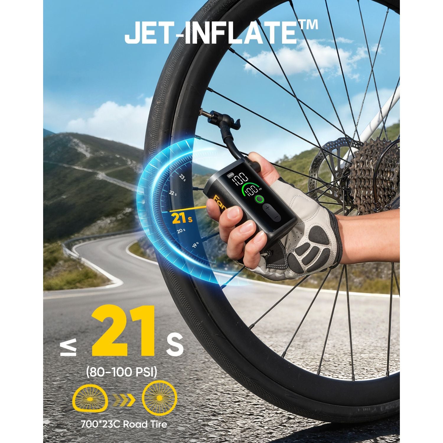 Efficient X11 Ace Tiny Bike Pump - Keep Your Bike Tires Prime