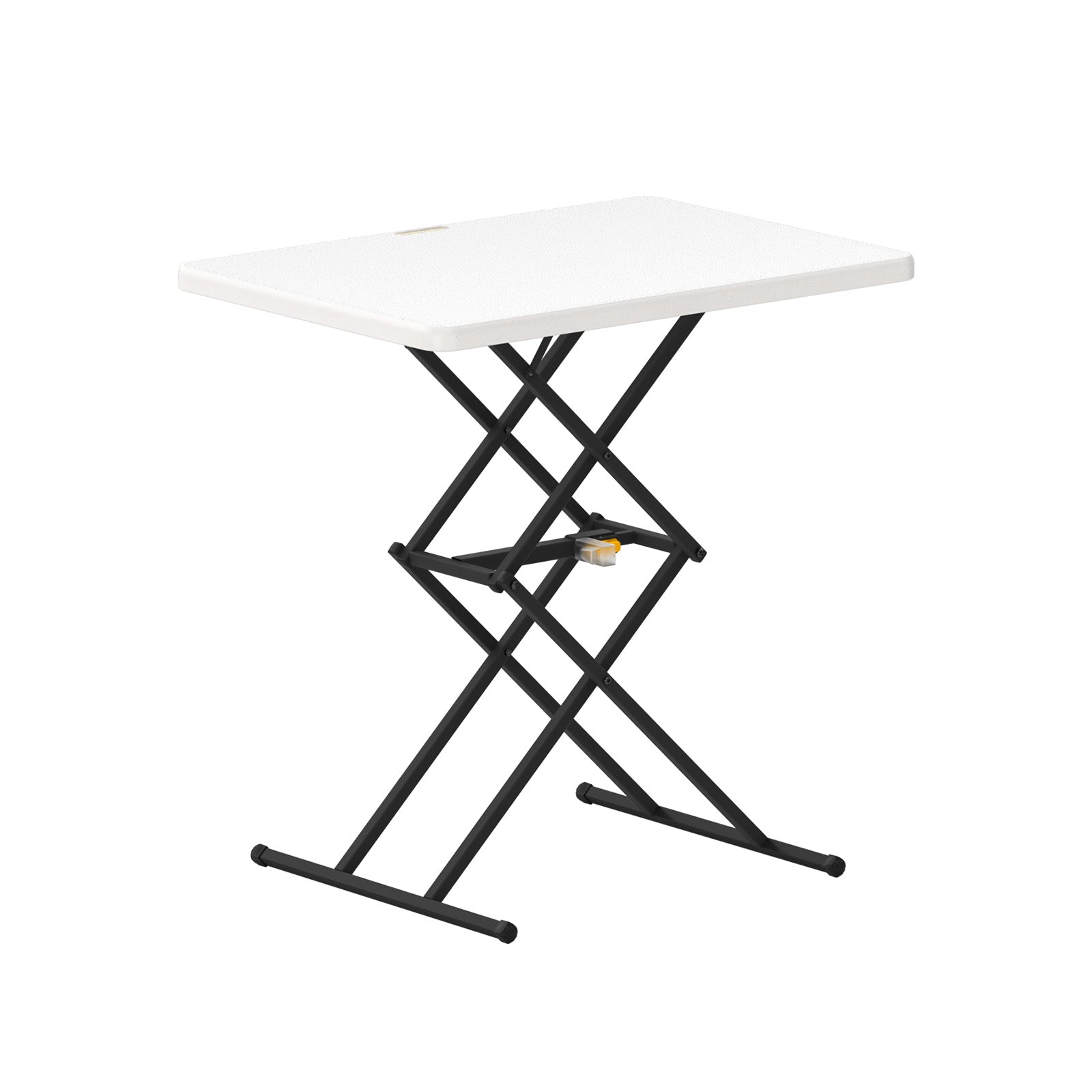 FanttikOutdoor Zeta X1 Pro, 28 inch Quick Pop Up Table, One-Handed Height Adjustment, 3 Heights, No Assembly, Multi-Functional Personal Activity Table, TV Tray, Portable Dinner Table, Granite White