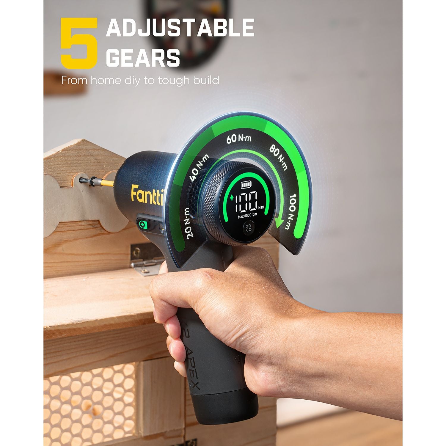 Fanttik K2 APEX Impact Driver for Woodworking DIY Projects
