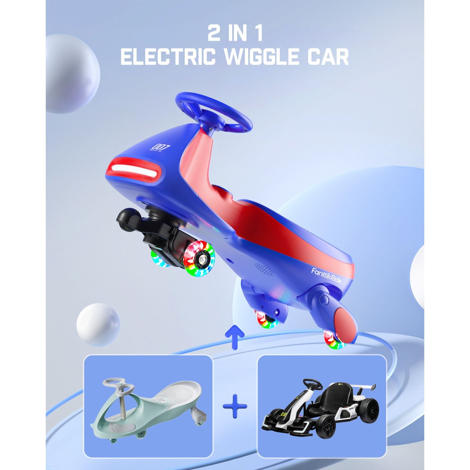 FanttikRide  N7 Pro Electric Wiggle Car with Pedal