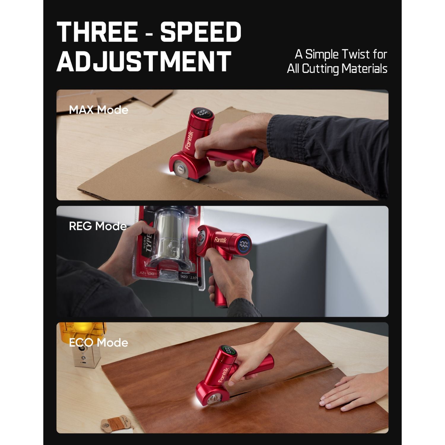 Fanttik C8 Nano Cordless Electric Scissors-Red