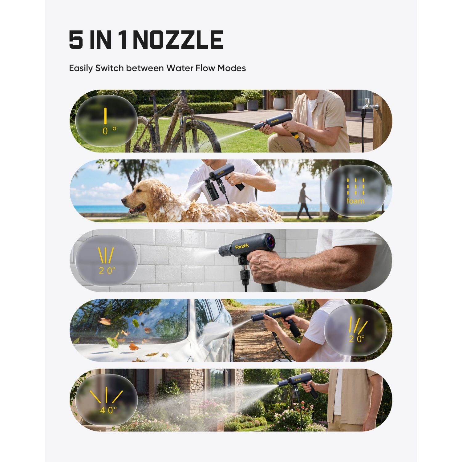 Fanttik NB10 Flip Cordless Pressure Washer Gun