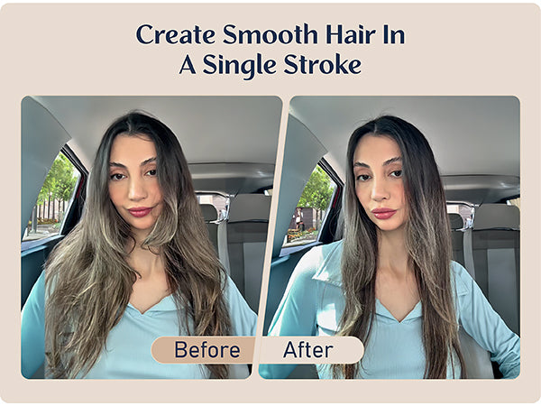 FanttikSolo I10 Apex Hair Straightener Brush, Cordless Straightening Brush with 113% Larger Heating Area & LED Temperature Display, Ceramic Coating & Ionic Technology, Safe Mode for Frizz-Free Shine